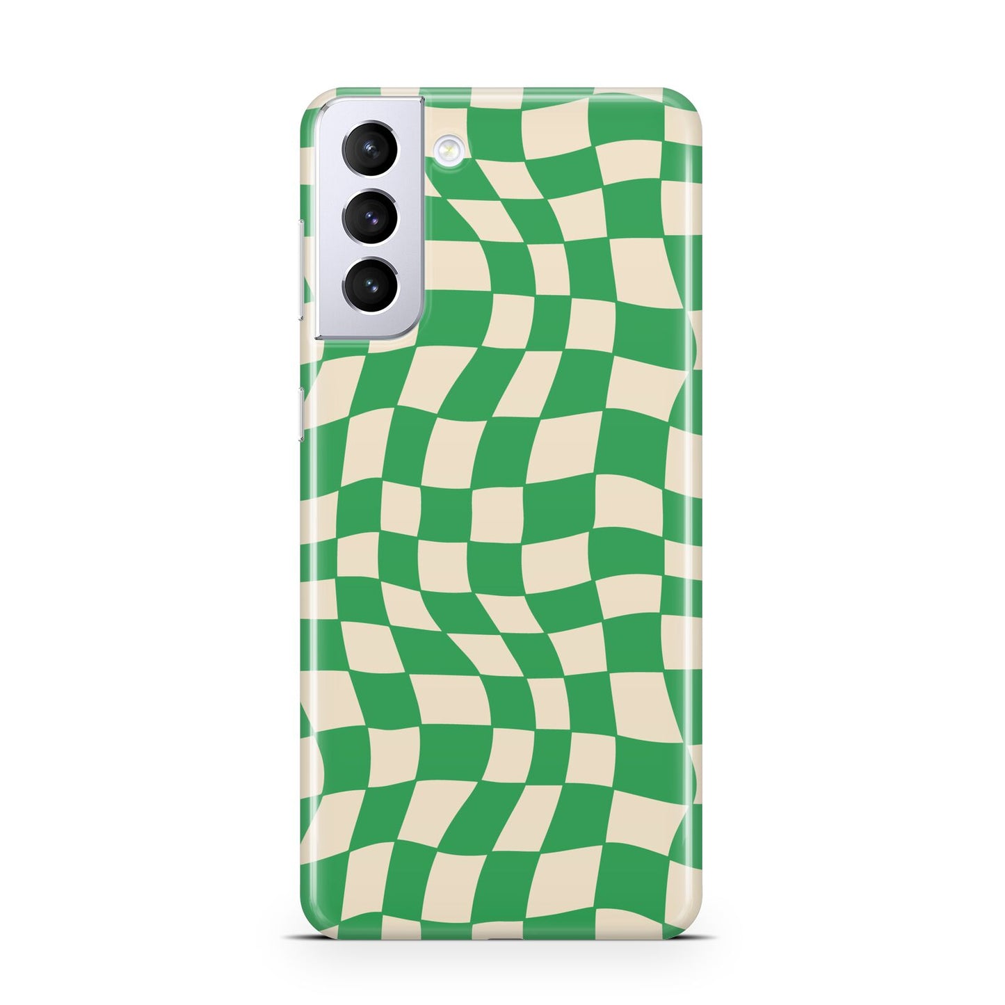 Green Check Samsung S21 Plus Case