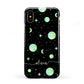 Green Galaxy Personalised Name Apple iPhone XS 3D Tough