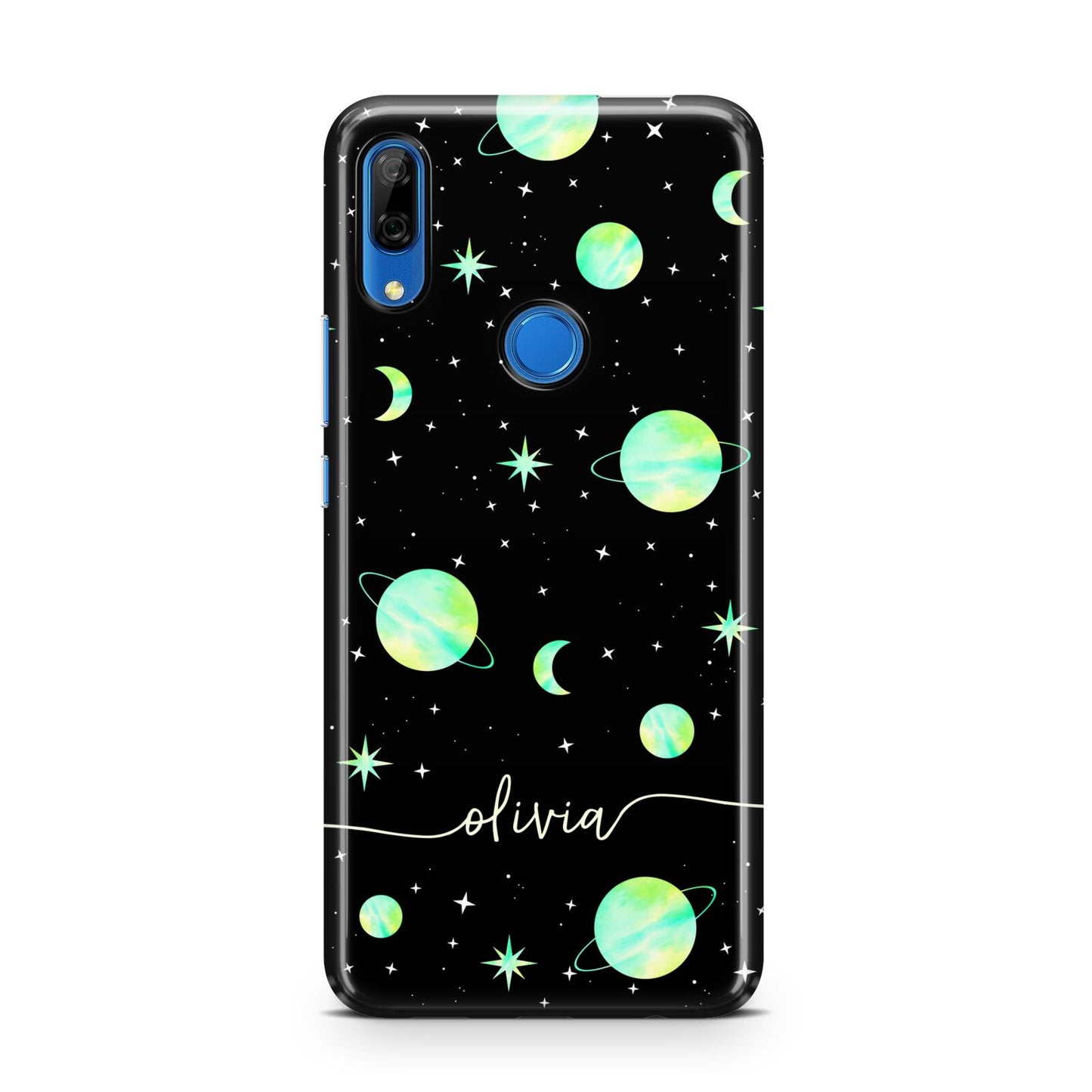 Green Galaxy Personalised Name Huawei P Smart Z