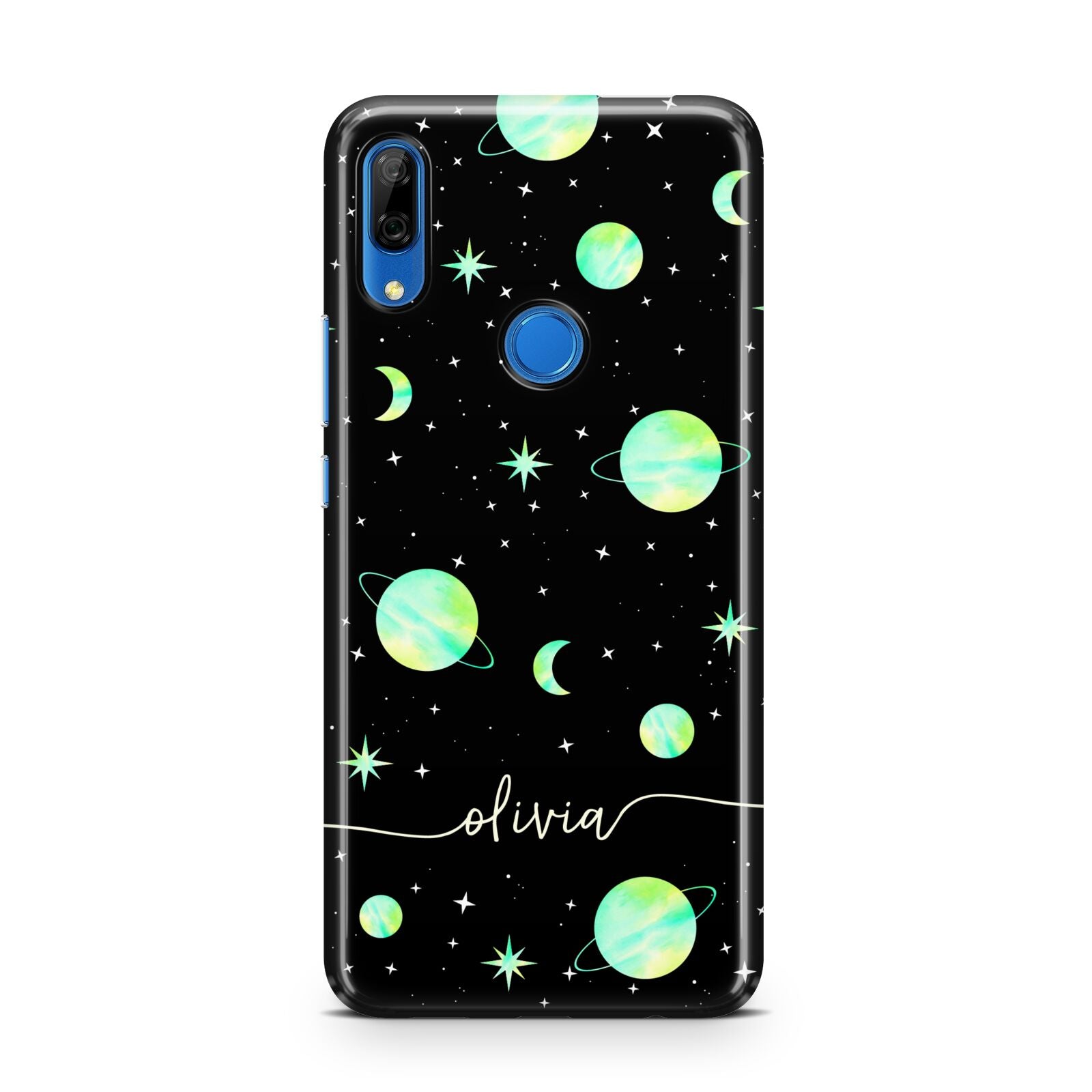 Green Galaxy Personalised Name Huawei P Smart Z