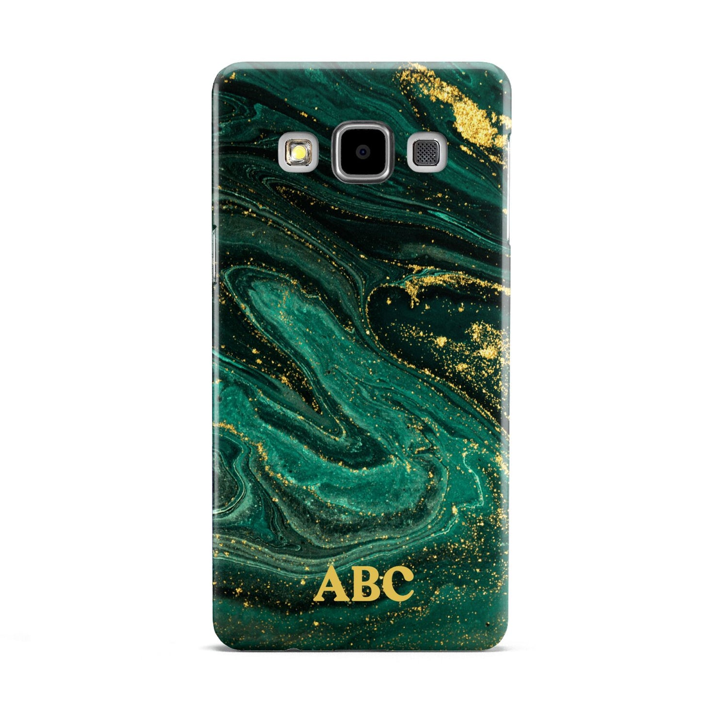 Green Gold Marble Personalised Initial Samsung Galaxy A5 Case