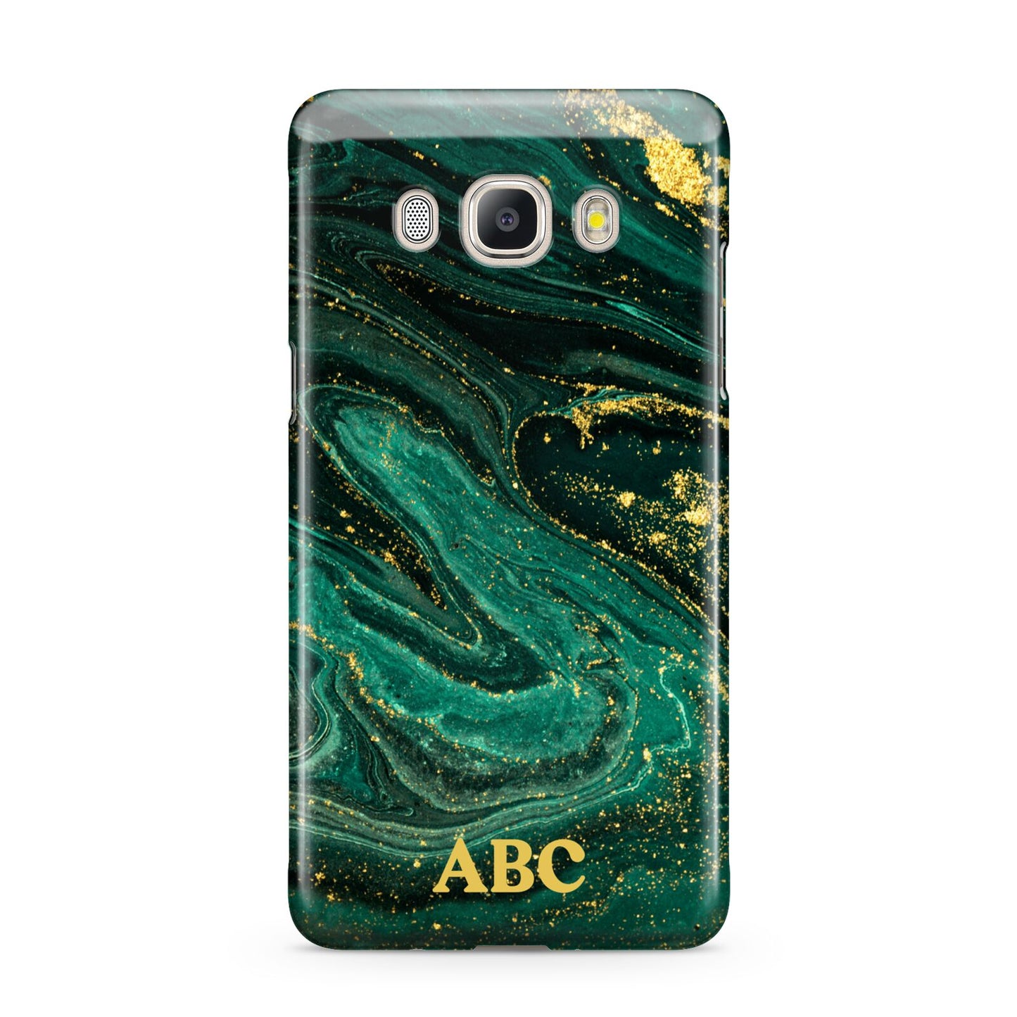 Green Gold Marble Personalised Initial Samsung Galaxy J5 2016 Case