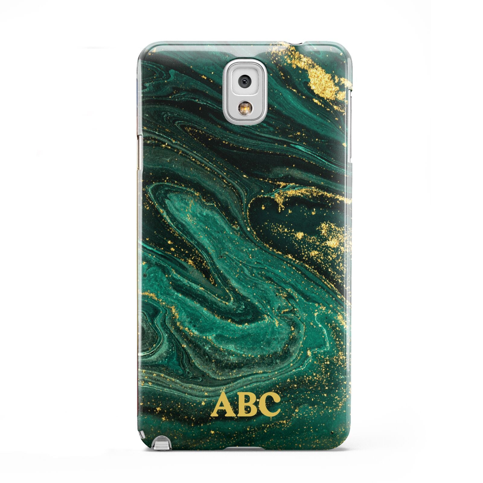 Green Gold Marble Personalised Initial Samsung Galaxy Note 3 Case