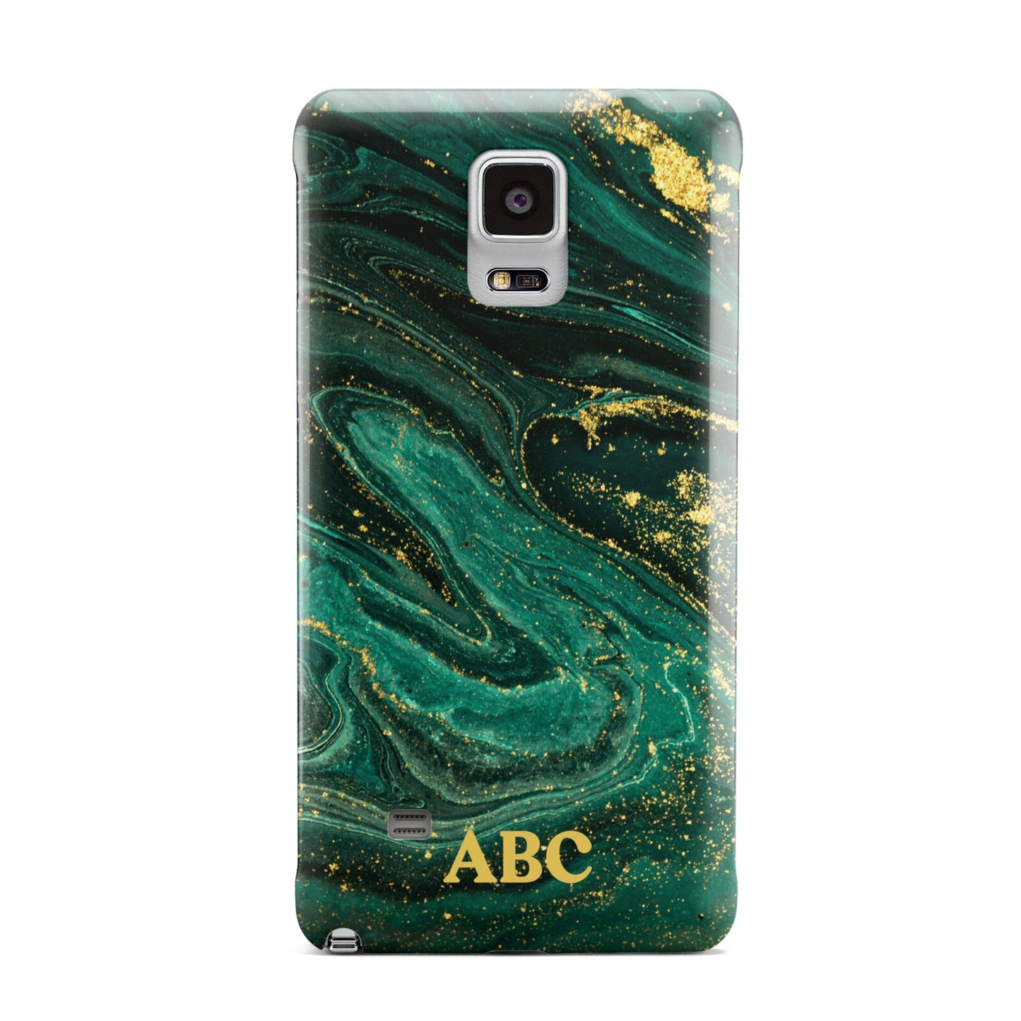 Green Gold Marble Personalised Initial Samsung Galaxy Note 4 Case