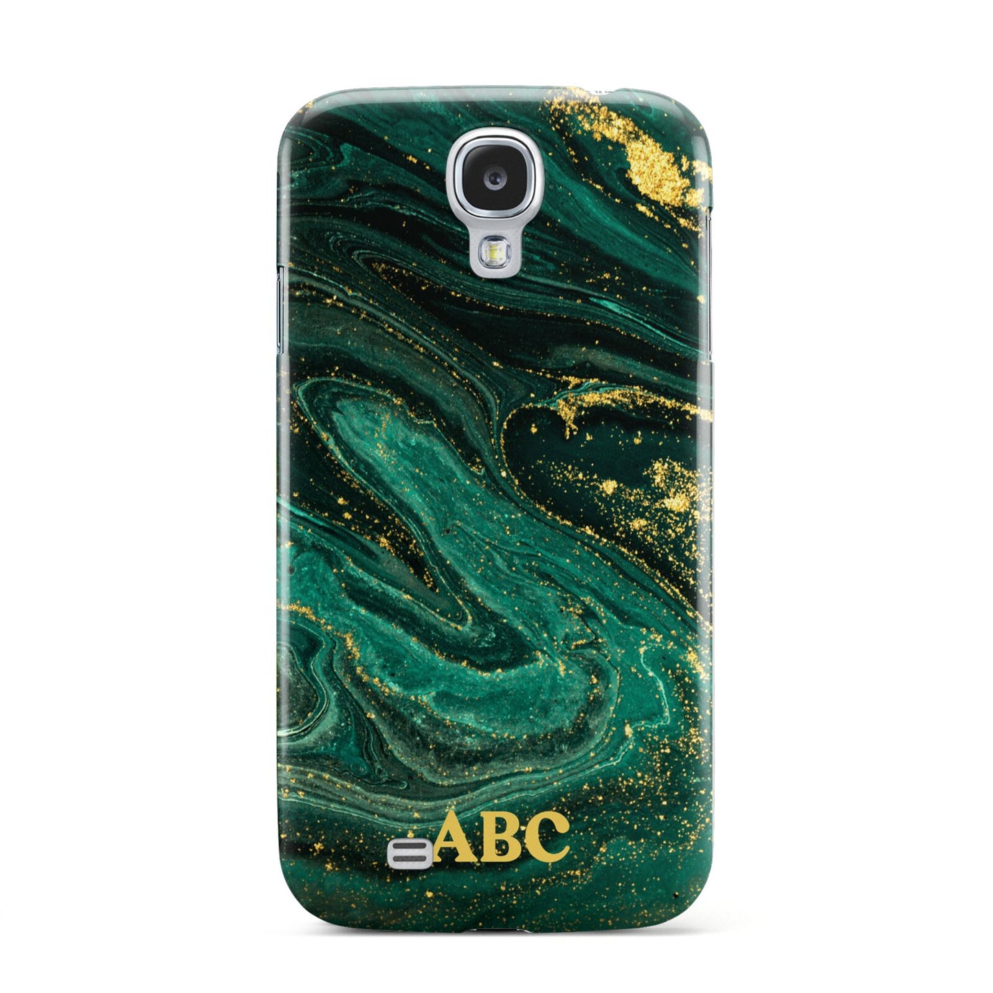 Green Gold Marble Personalised Initial Samsung Galaxy S4 Case