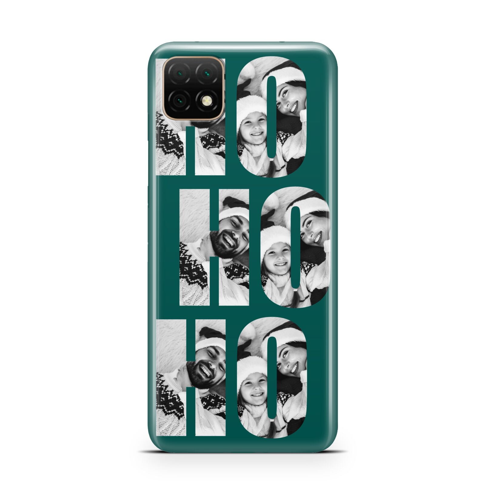 Green Ho Ho Ho Photo Upload Christmas Huawei Enjoy 20 Phone Case