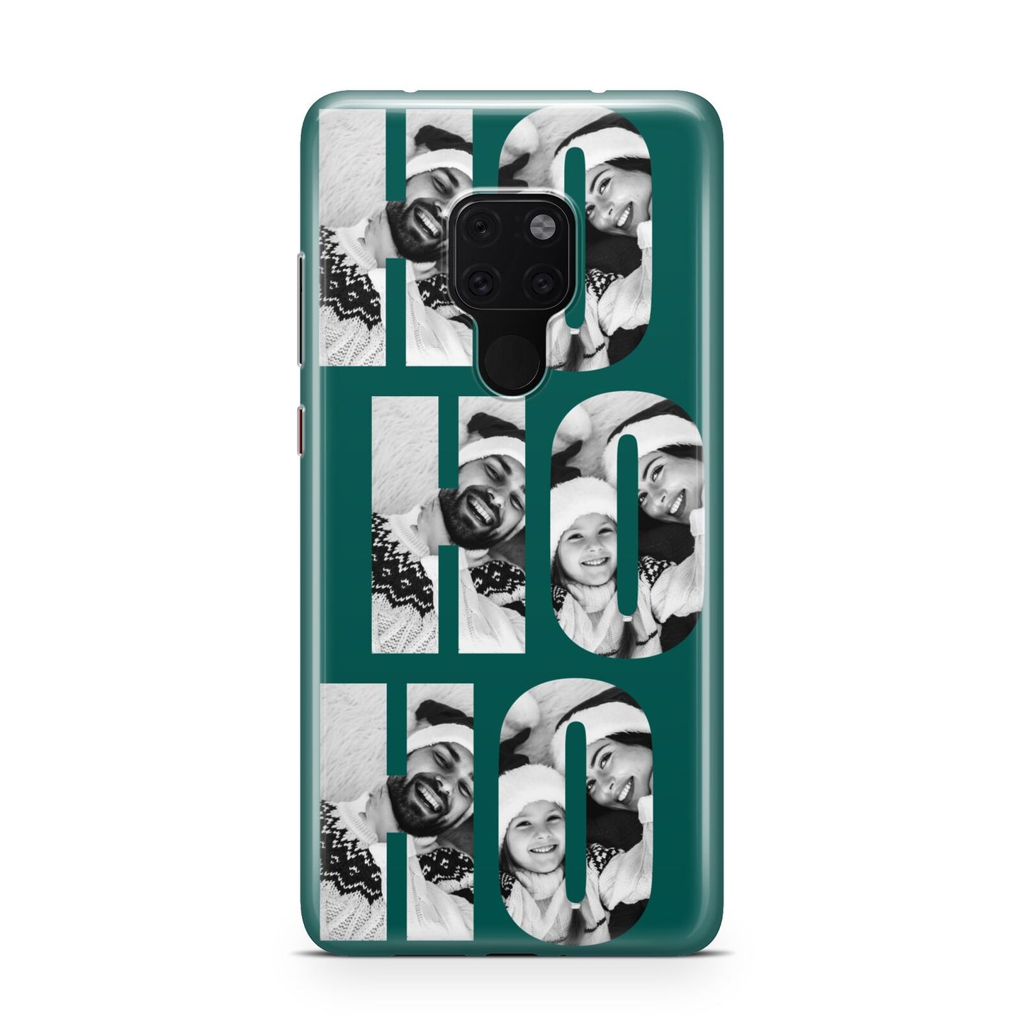 Green Ho Ho Ho Photo Upload Christmas Huawei Mate 20 Phone Case