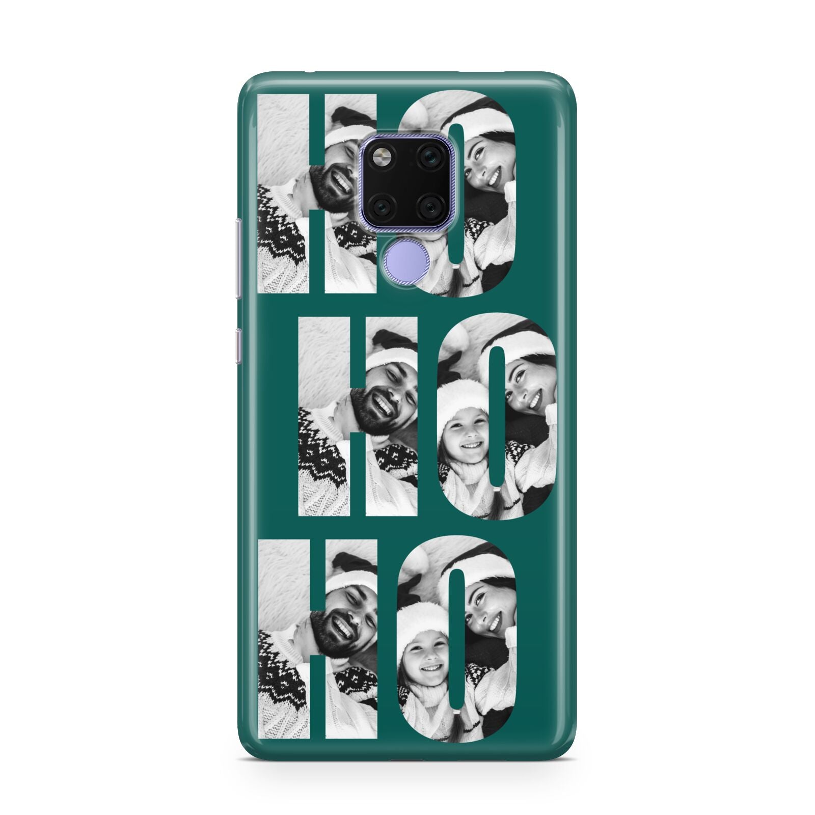 Green Ho Ho Ho Photo Upload Christmas Huawei Mate 20X Phone Case