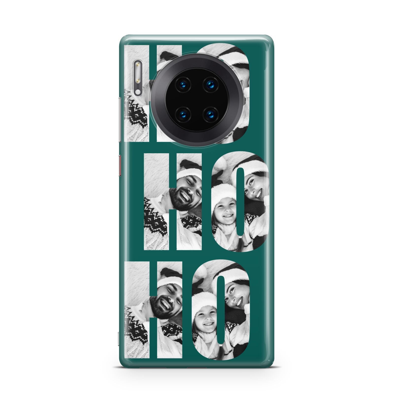 Green Ho Ho Ho Photo Upload Christmas Huawei Mate 30 Pro Phone Case