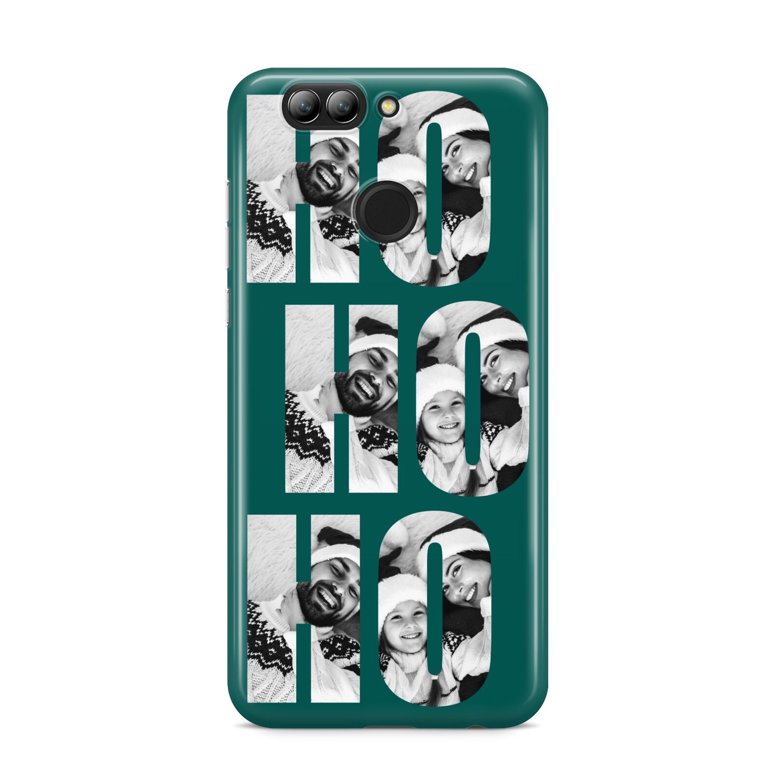 Green Ho Ho Ho Photo Upload Christmas Huawei Nova 2s Phone Case