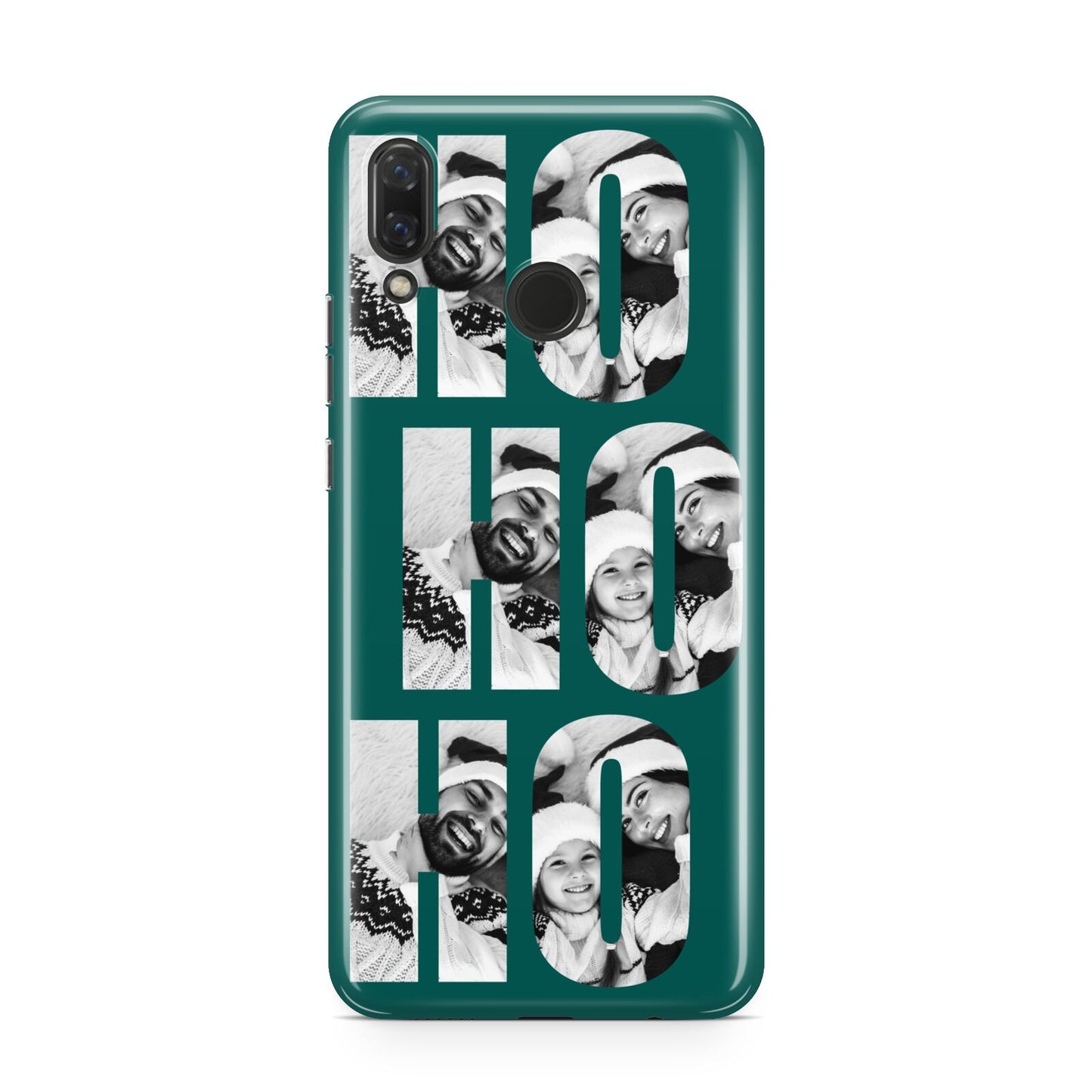 Green Ho Ho Ho Photo Upload Christmas Huawei Nova 3 Phone Case