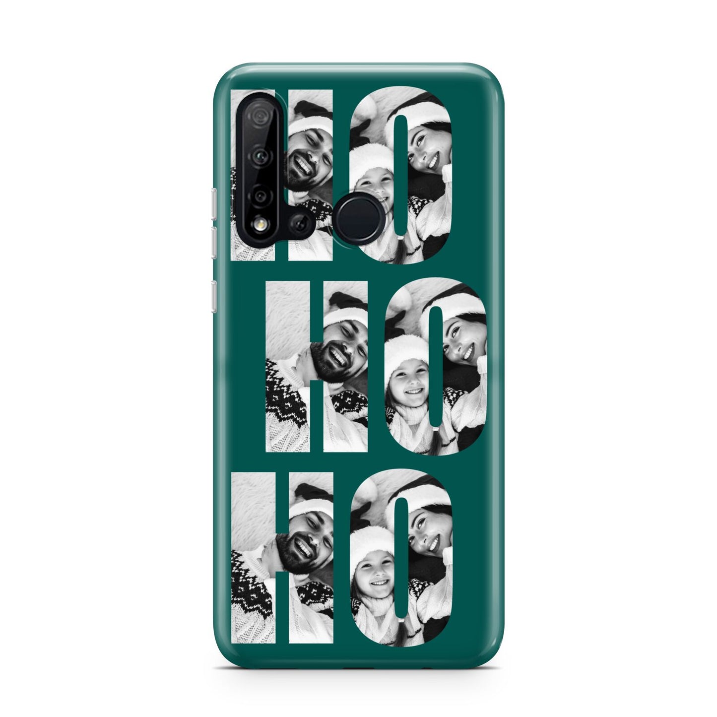 Green Ho Ho Ho Photo Upload Christmas Huawei P20 Lite 5G Phone Case