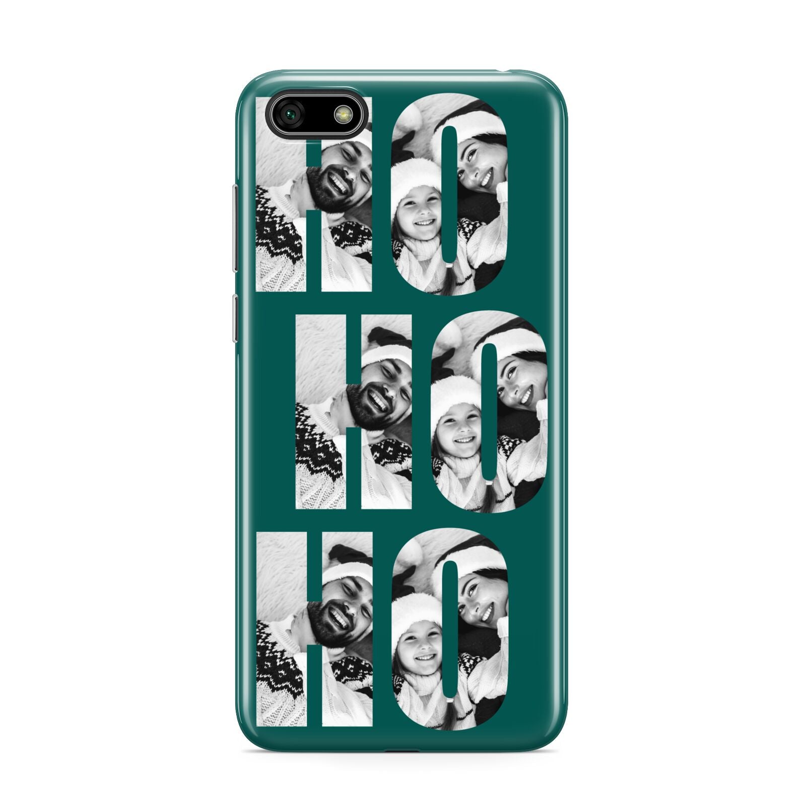 Green Ho Ho Ho Photo Upload Christmas Huawei Y5 Prime 2018 Phone Case