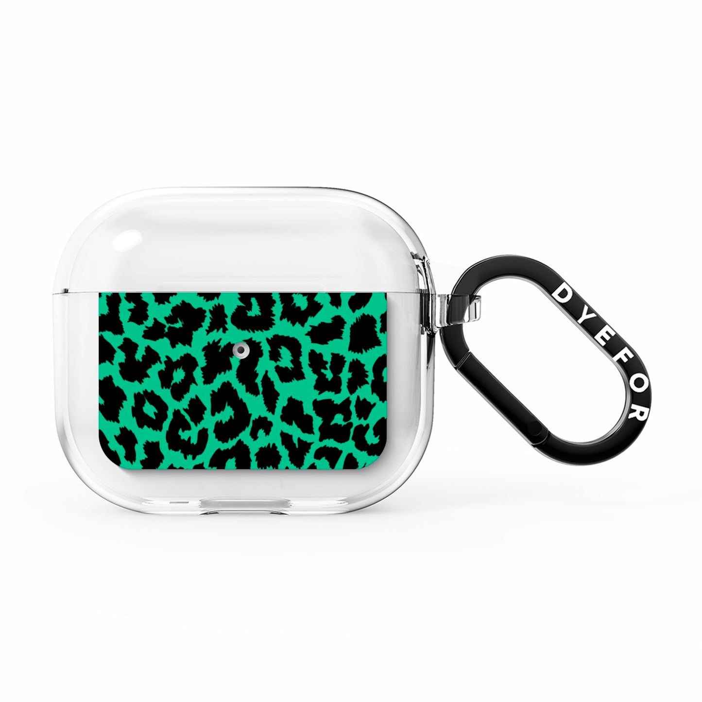 Green Leopard Print AirPods Clear Case 3rd Gen