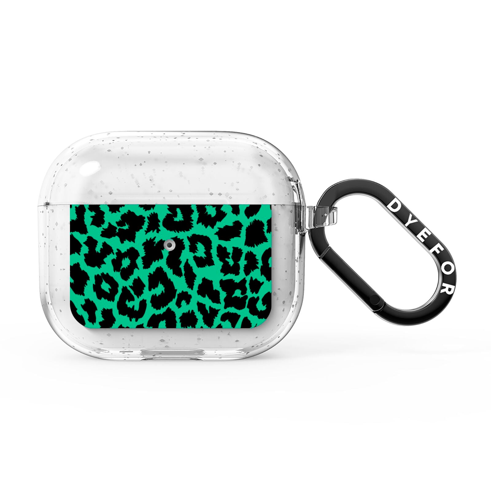 Green Leopard Print AirPods Glitter Case 3rd Gen