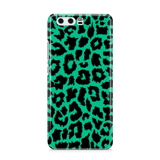 Green Leopard Print Huawei P10 Phone Case