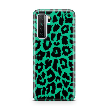 Green Leopard Print Huawei P40 Lite 5G Phone Case