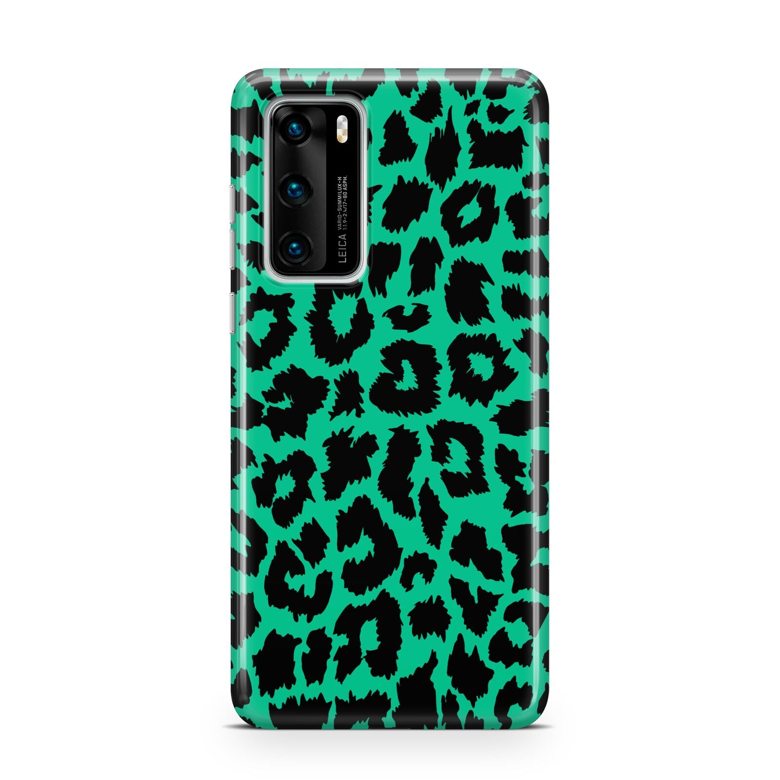 Green Leopard Print Huawei P40 Phone Case