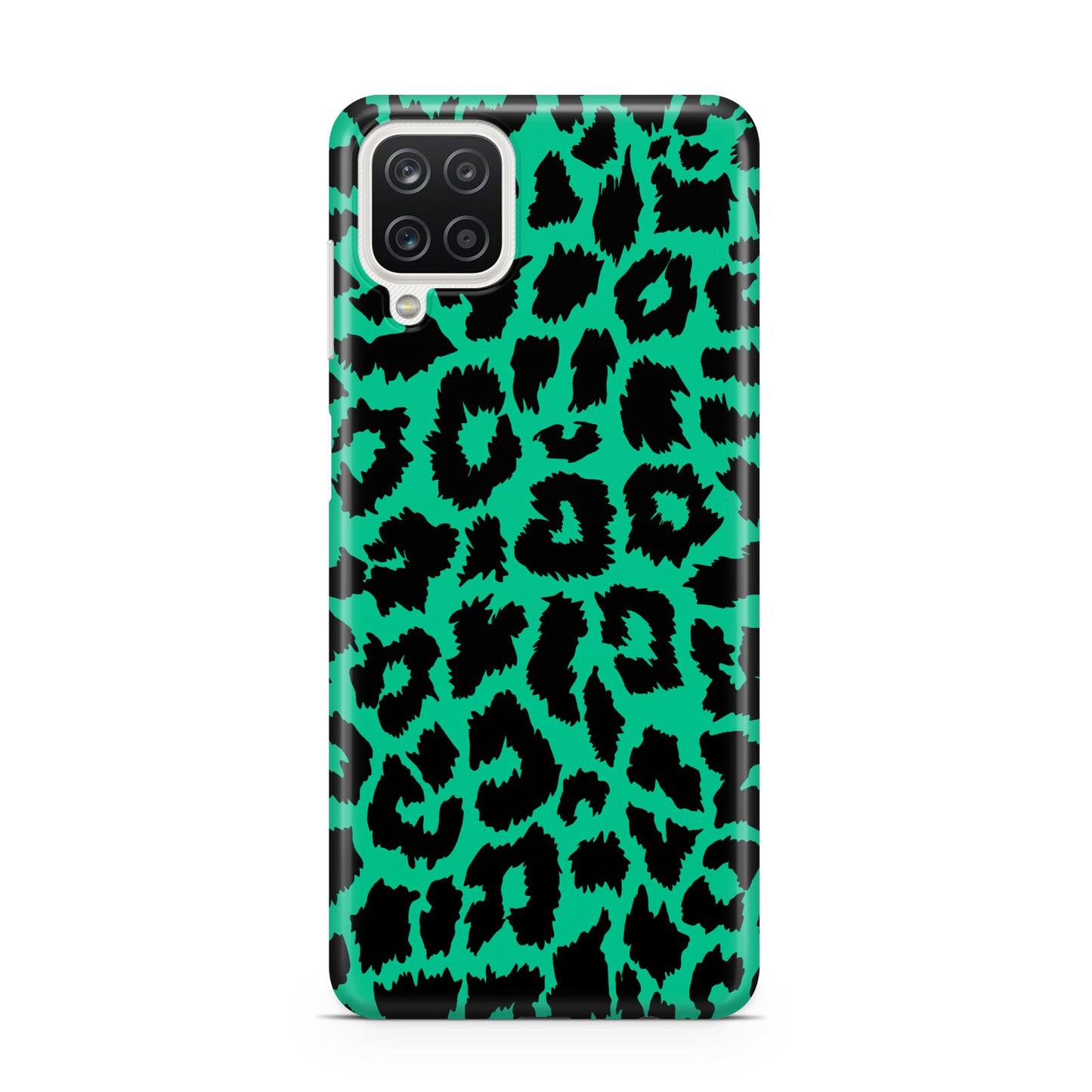 Green Leopard Print Samsung A12 Case