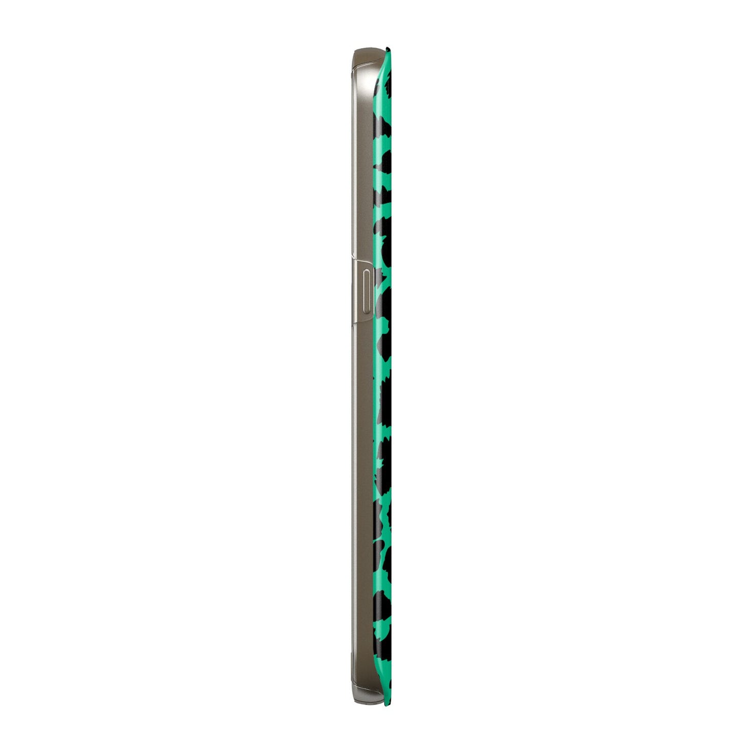 Green Leopard Print Samsung Galaxy Case Side View