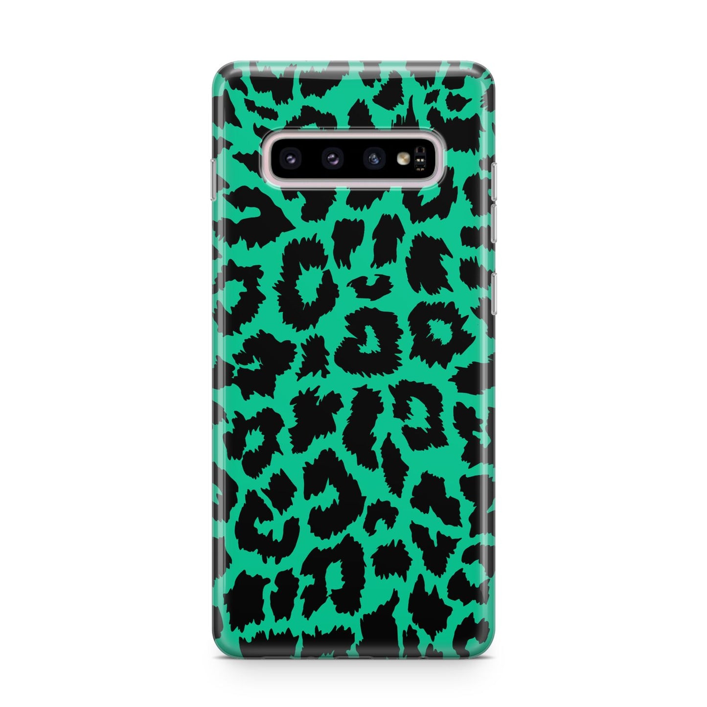 Green Leopard Print Samsung Galaxy S10 Plus Case