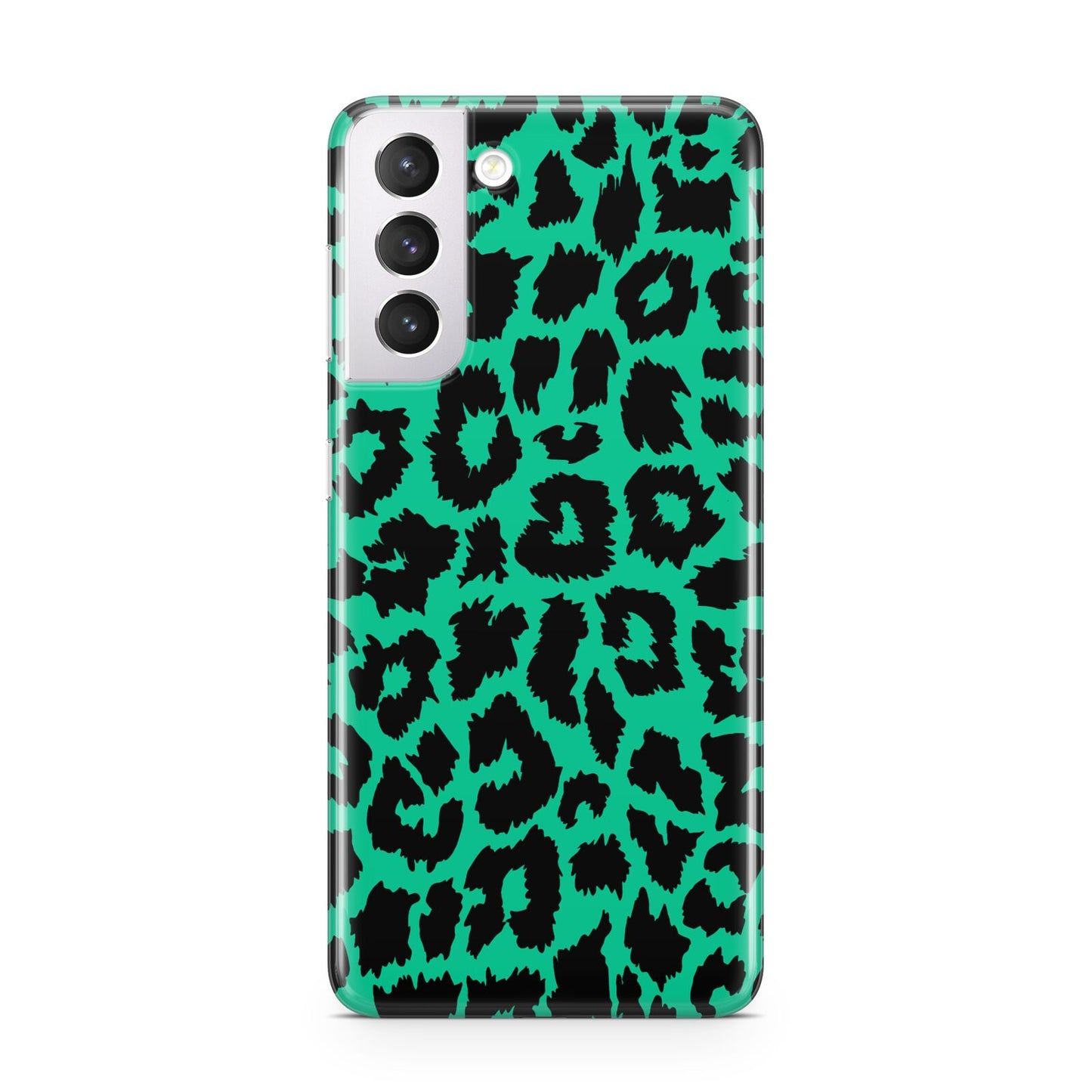 Green Leopard Print Samsung S21 Case