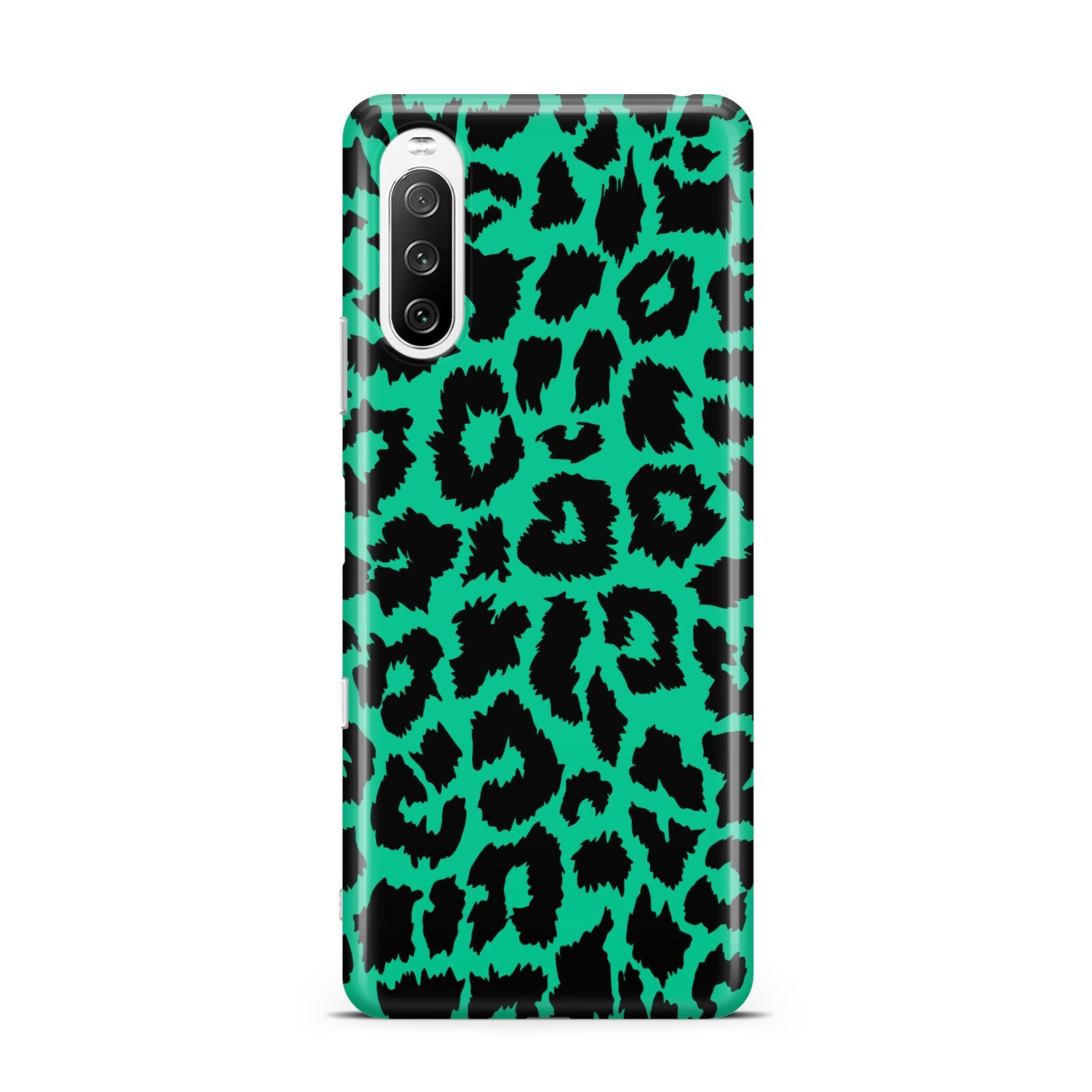 Green Leopard Print Sony Xperia 10 III Case