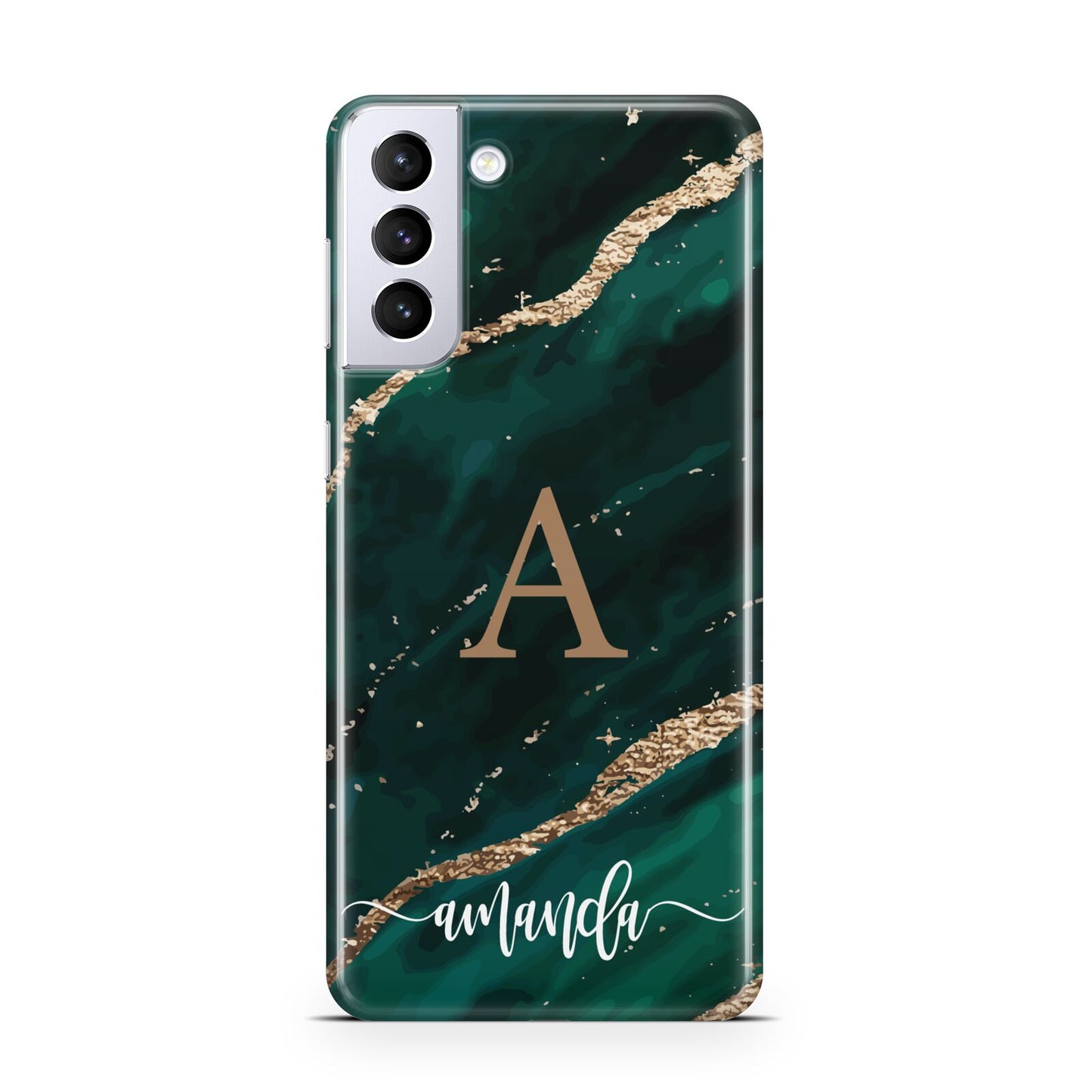 Green Marble Samsung S21 Plus Case