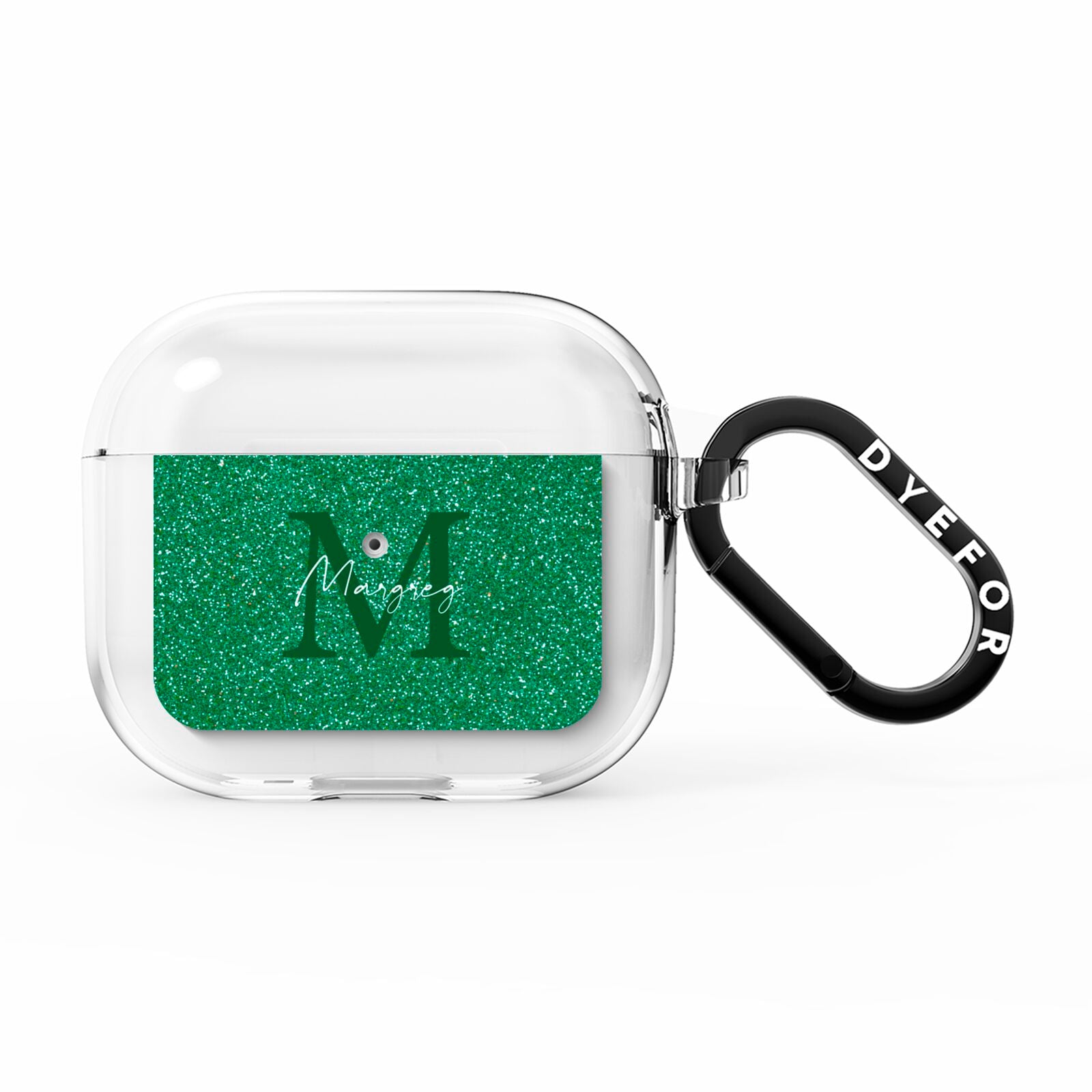 Green Monogram AirPods Clear Case 3rd Gen