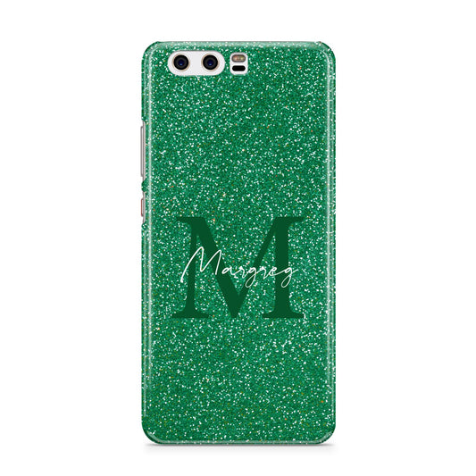 Green Monogram Huawei P10 Phone Case