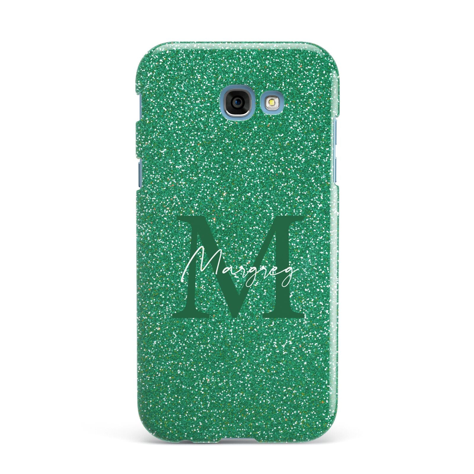 Green Monogram Samsung Galaxy A7 2017 Case