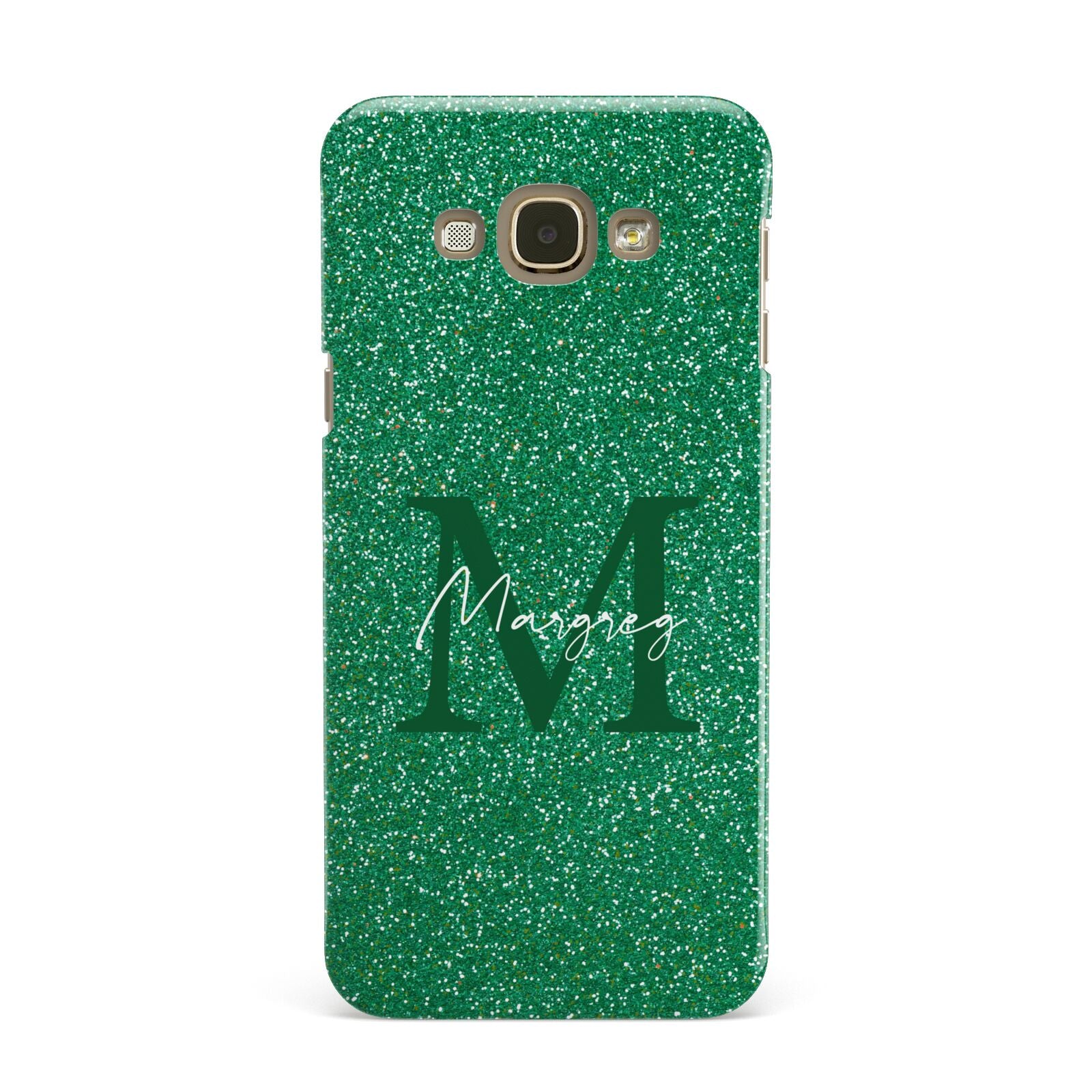 Green Monogram Samsung Galaxy A8 Case