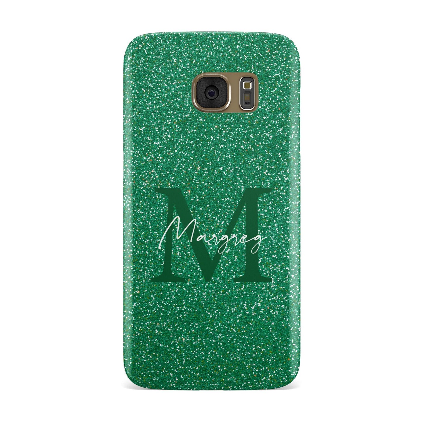 Green Monogram Samsung Galaxy Case