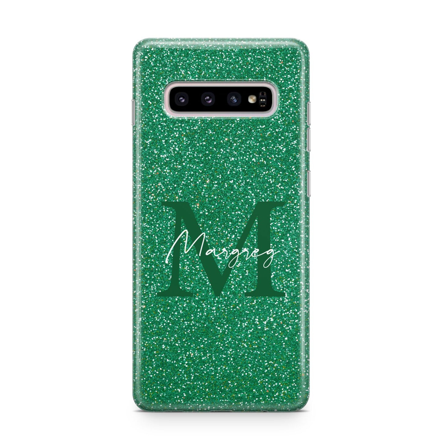 Green Monogram Samsung Galaxy S10 Plus Case