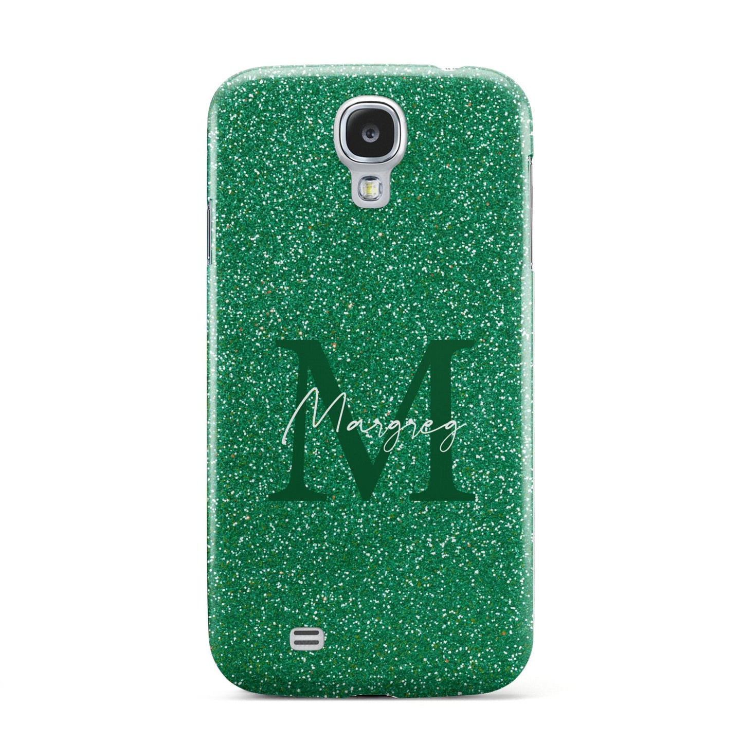 Green Monogram Samsung Galaxy S4 Case