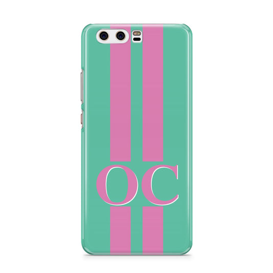 Green Personalised Initials Huawei P10 Phone Case