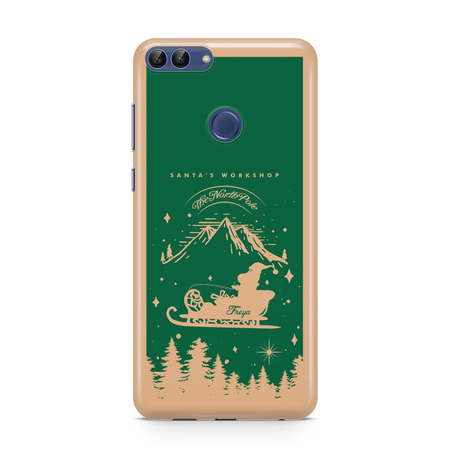 Green Personalised Santas Sleigh Huawei P Smart Case