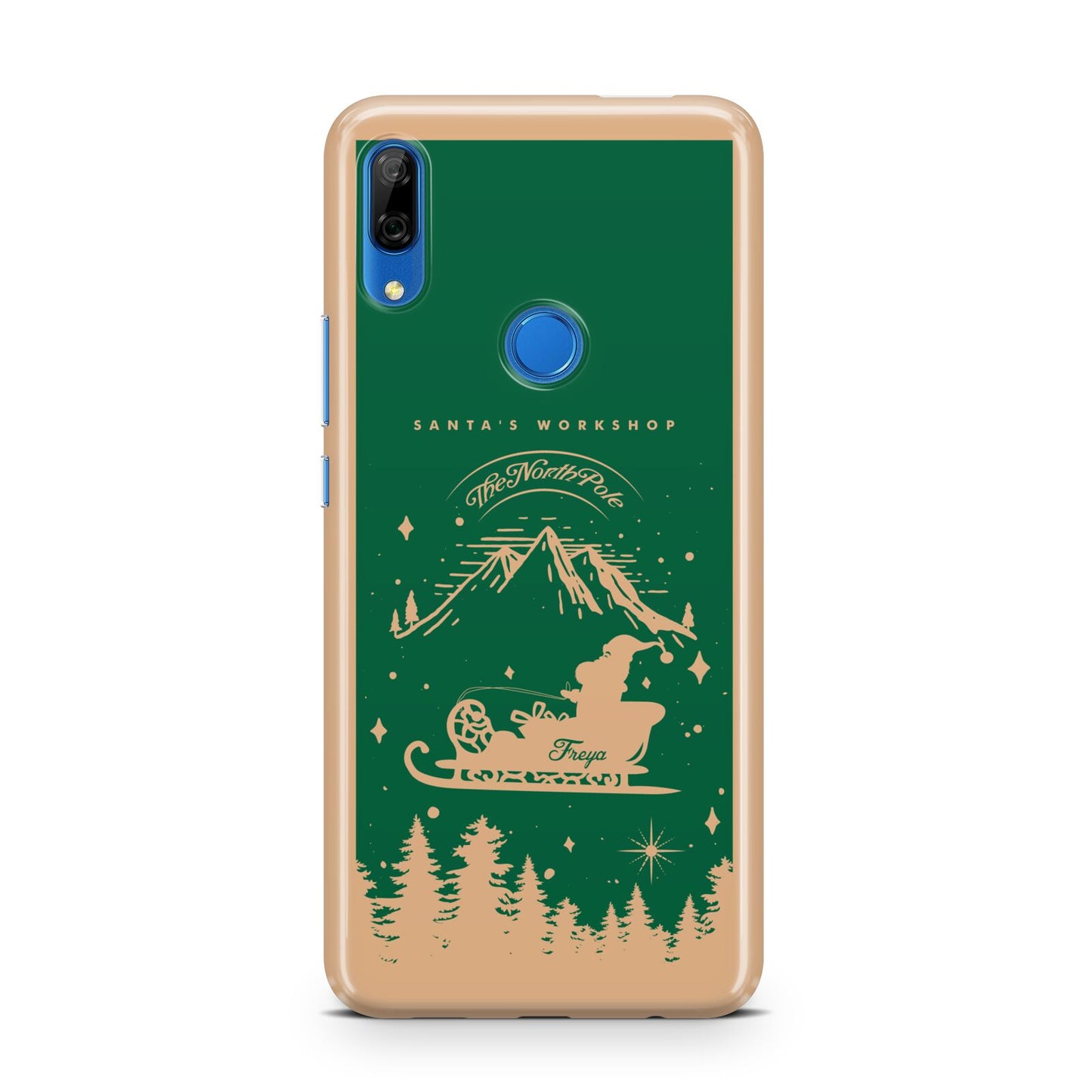 Green Personalised Santas Sleigh Huawei P Smart Z