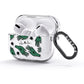 Green Star Hands Personalised AirPods Glitter Case 3rd Gen Side Image