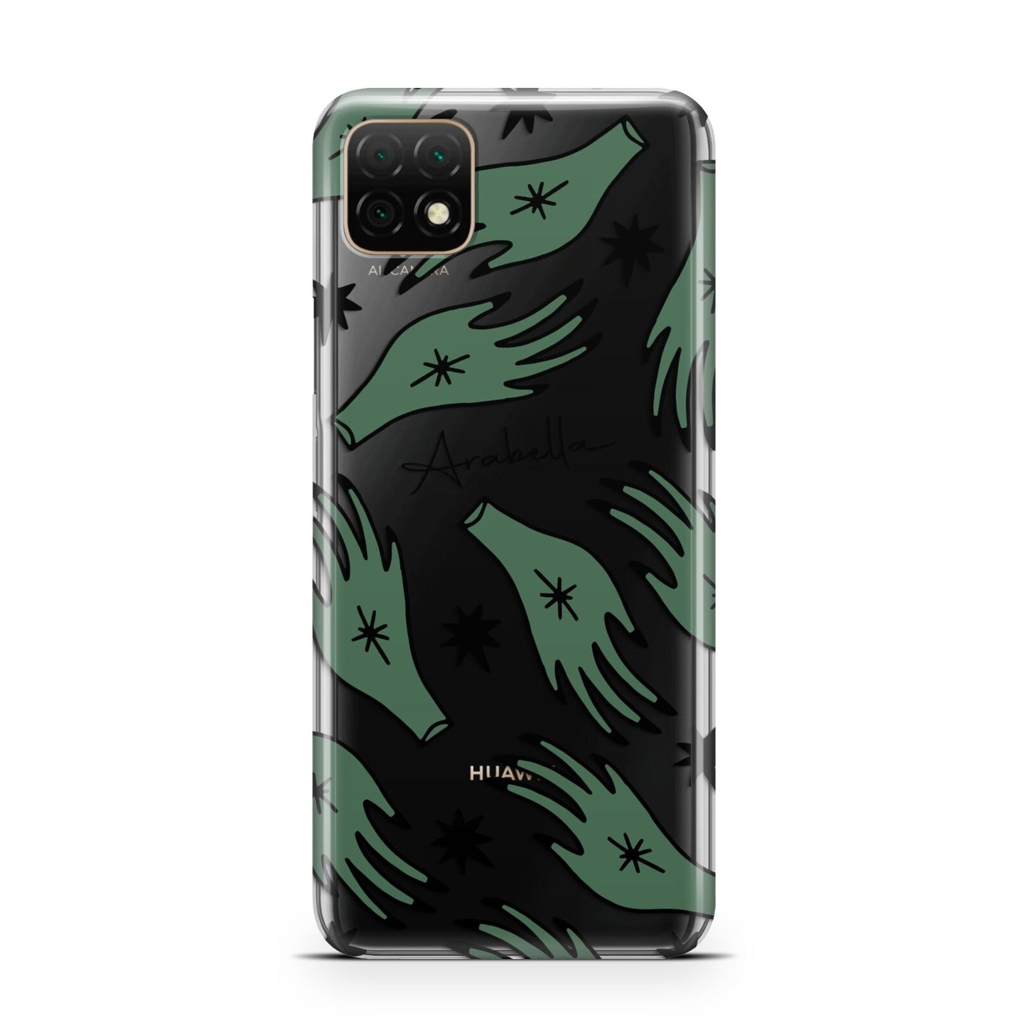 Green Star Hands Personalised Huawei Enjoy 20 Phone Case