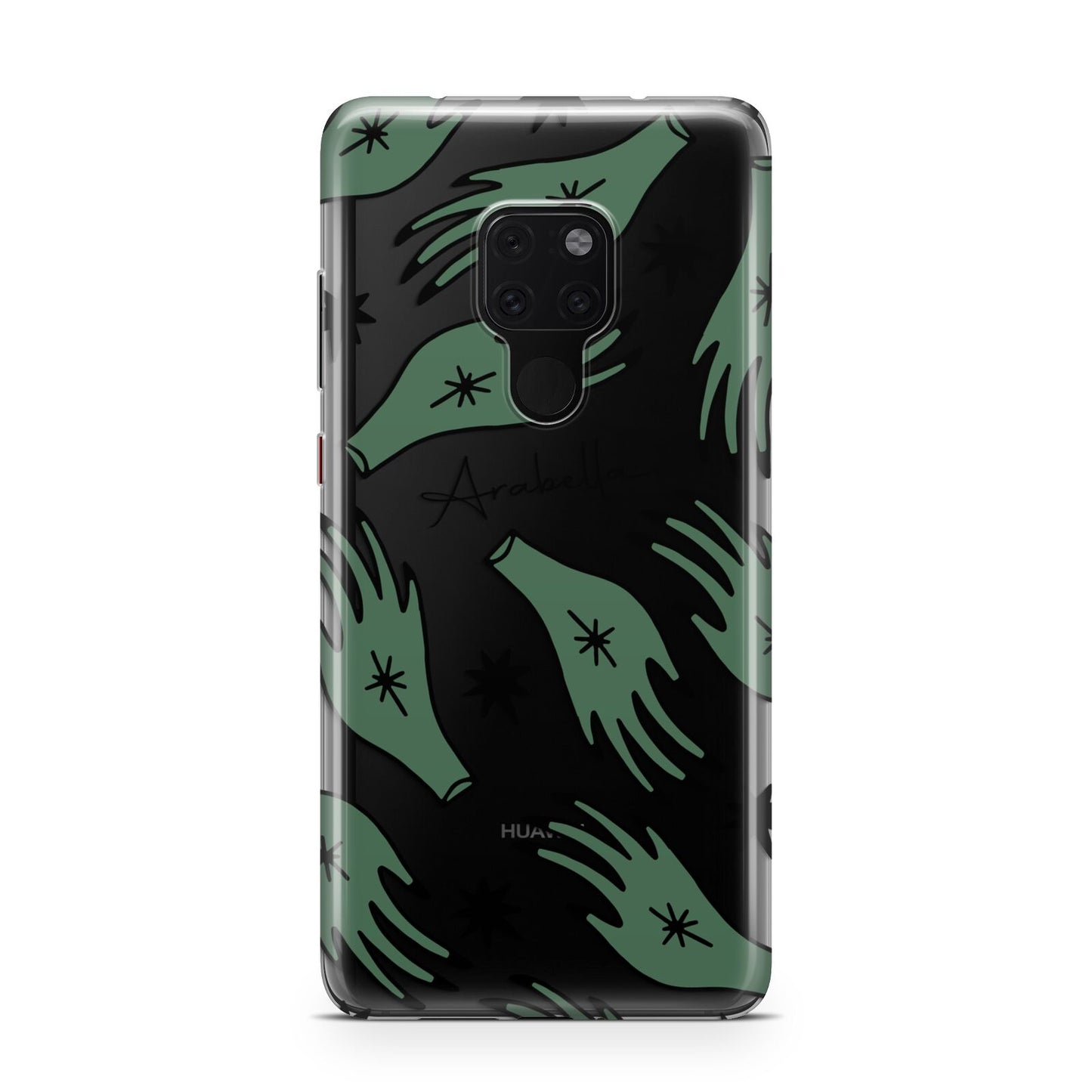 Green Star Hands Personalised Huawei Mate 20 Phone Case