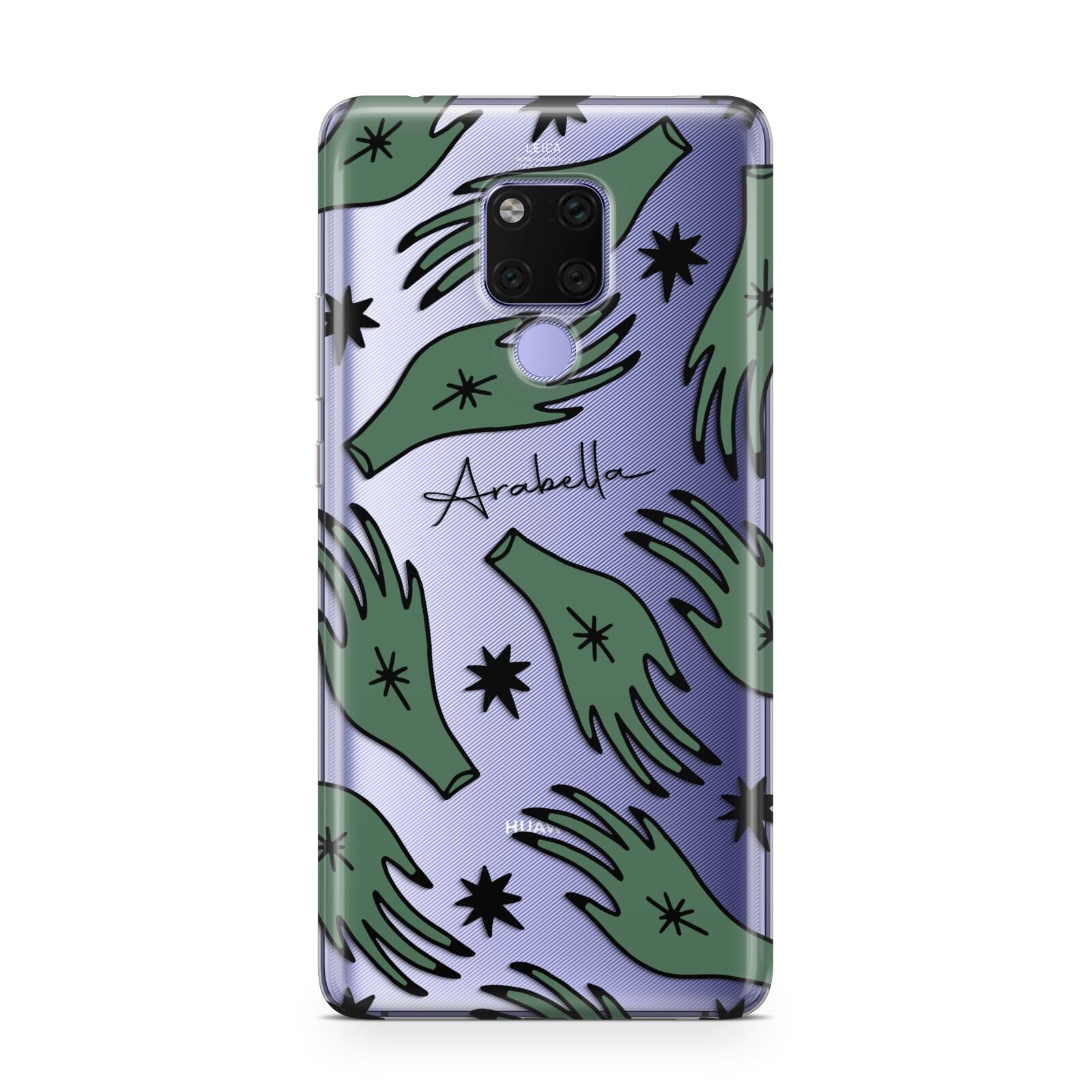 Green Star Hands Personalised Huawei Mate 20X Phone Case