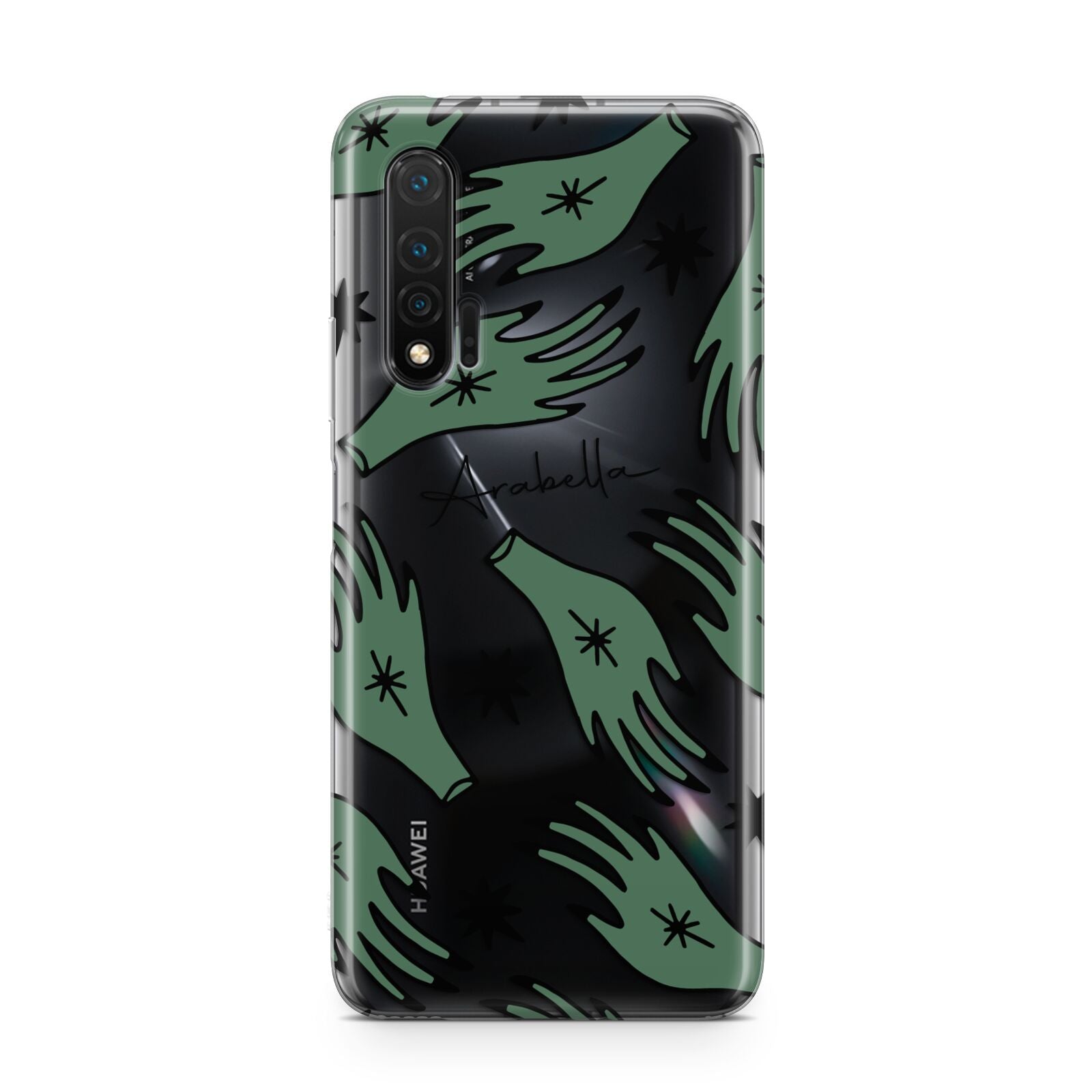 Green Star Hands Personalised Huawei Nova 6 Phone Case