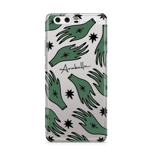 Green Star Hands Personalised Huawei P10 Phone Case