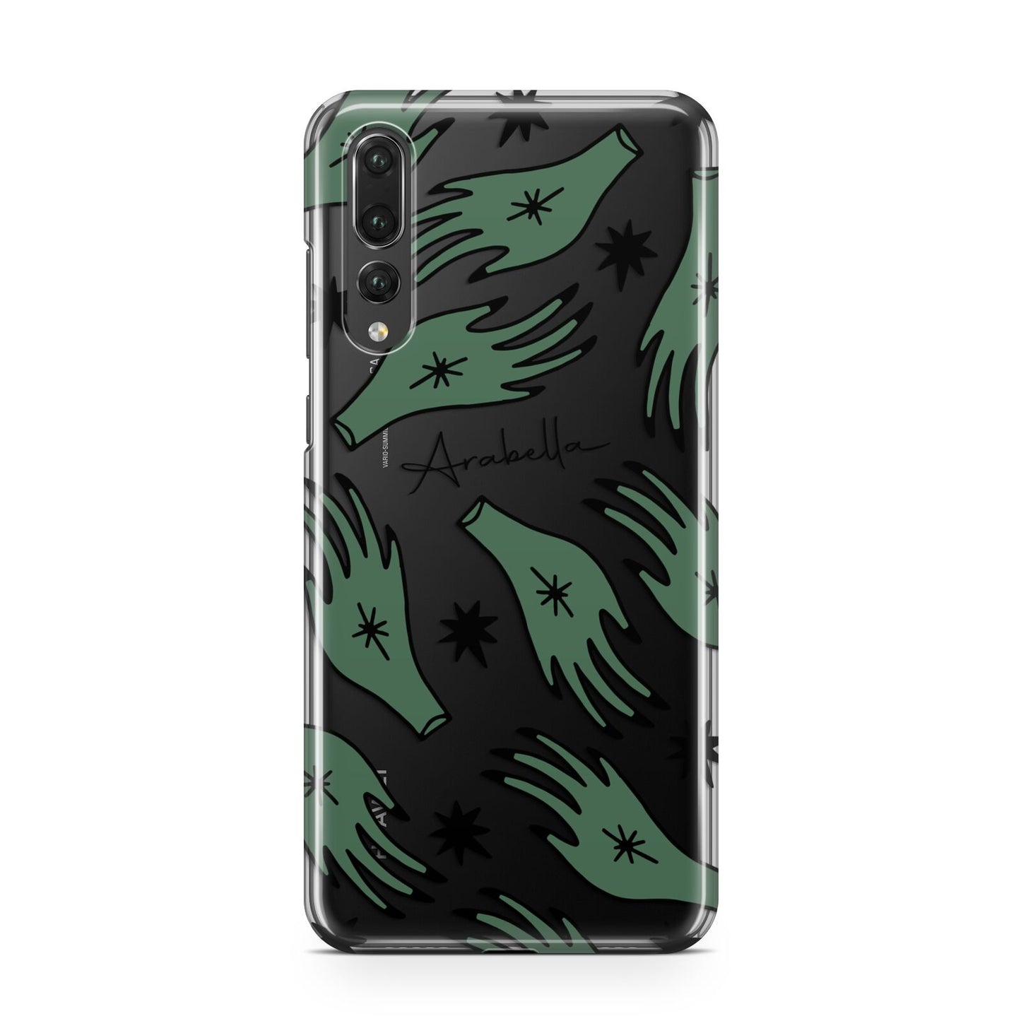 Green Star Hands Personalised Huawei P20 Pro Phone Case