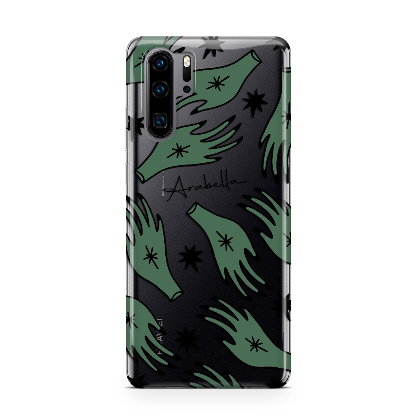 Green Star Hands Personalised Huawei P30 Pro Phone Case