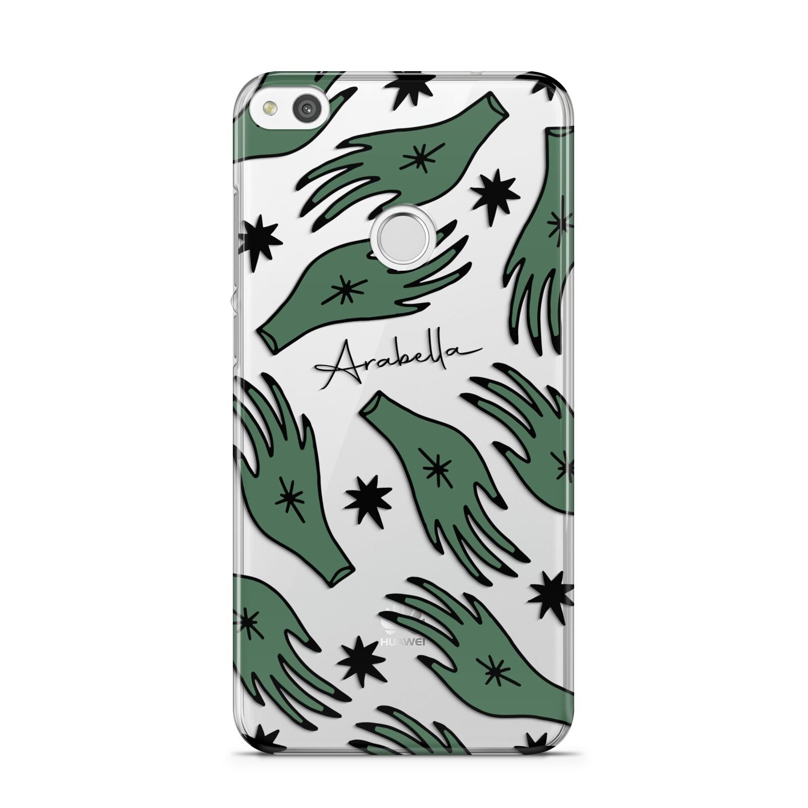 Green Star Hands Personalised Huawei P8 Lite Case