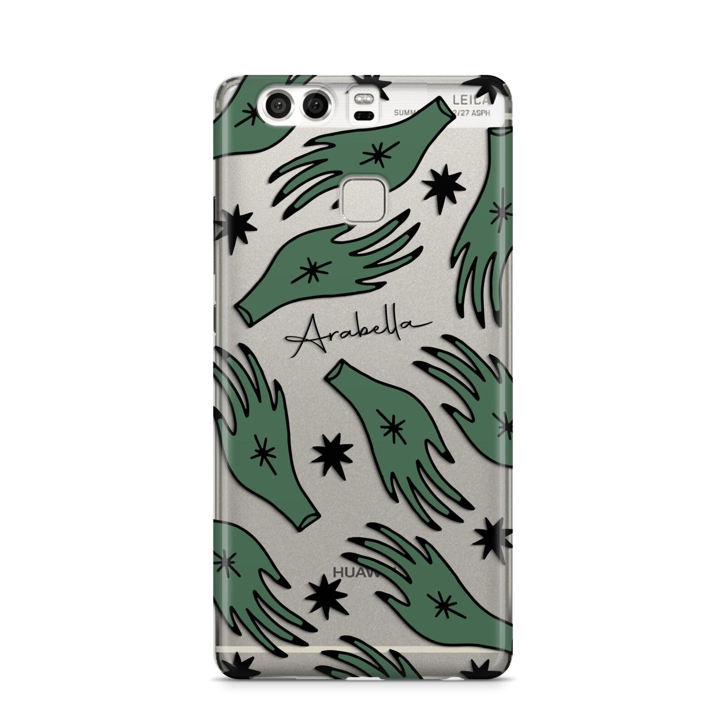 Green Star Hands Personalised Huawei P9 Case