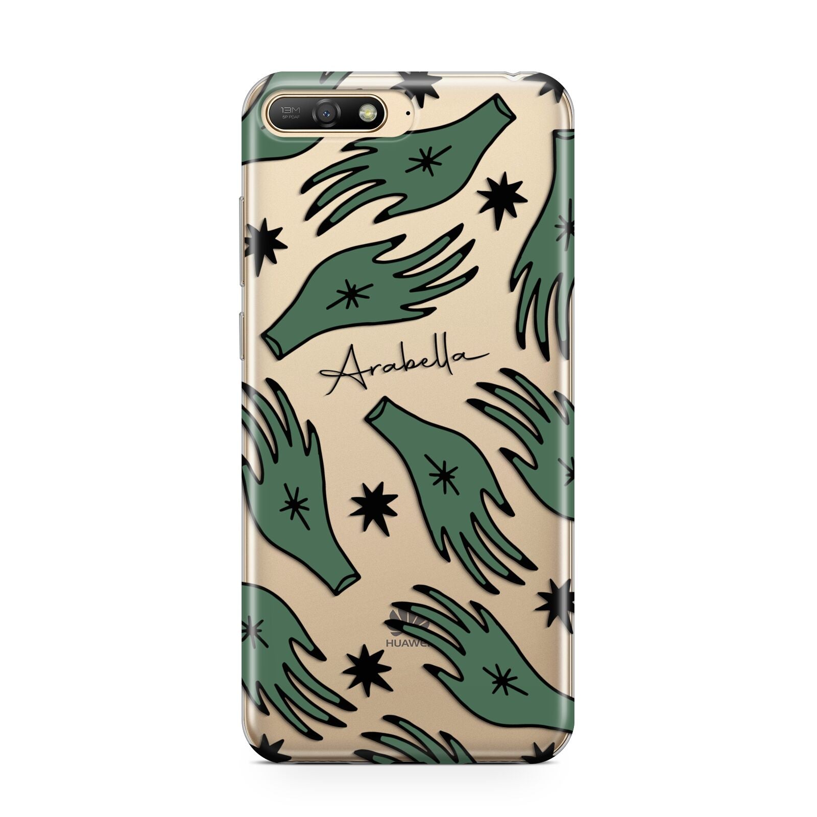 Green Star Hands Personalised Huawei Y6 2018