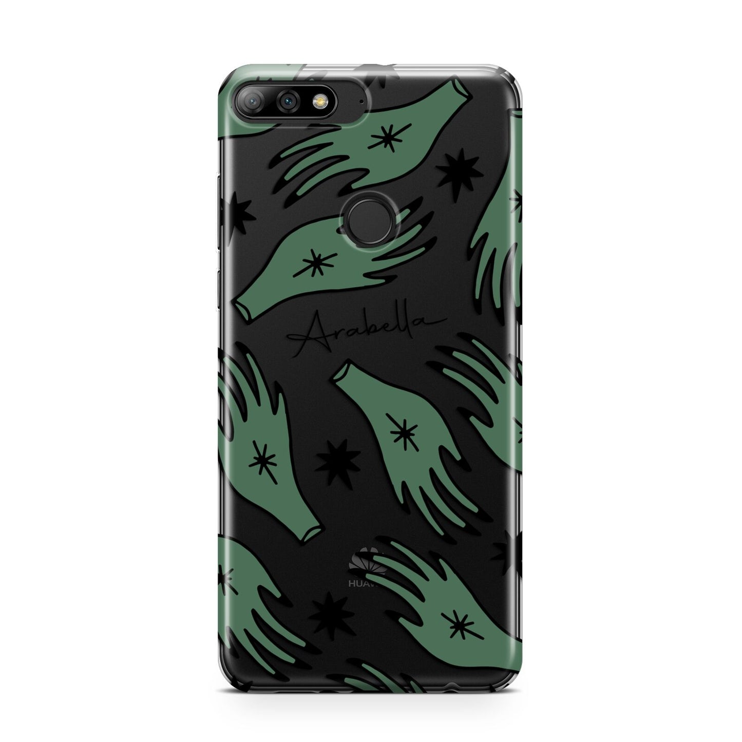 Green Star Hands Personalised Huawei Y7 2018